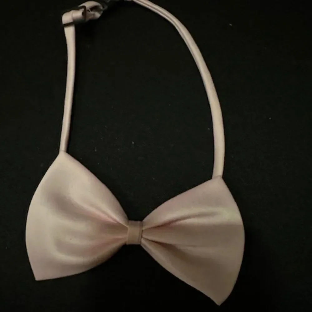 Pale Pink Cotton Bow Tie 7903 NWT Boutique